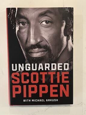 Scottie Pippen SIGNED AUTOGRAPH BOOK Unguarded Hardcover Chicago Bulls 4